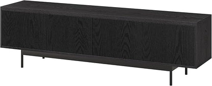 Henn&Hart Whitman, 70'' Rectangular TV Stand, Black Grain