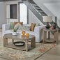 Liberty Furniture Affinity Opt 3 Piece Set - Oval Cocktail Table, 2 End Tables - Dusty Taupe Faux Concrete Tops