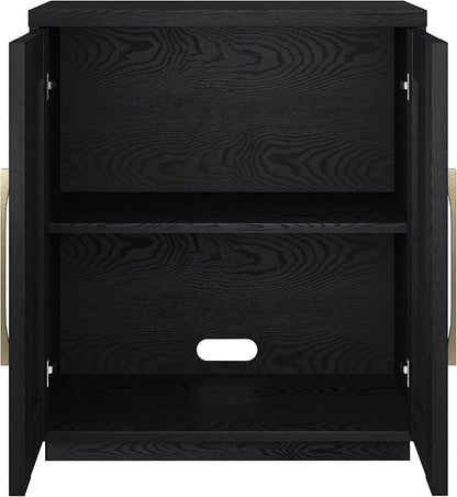 Henn&Hart Tillman Accent Cabinet, 28" Wide, Black