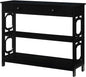 Convenience Concepts Omega 1 Drawer Console Table, Black
