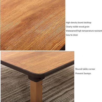 Japanese-Style Square Folding Tea Coffee Table, Low Table, Dining Table, Study Table, Small Desk, for Tatami Sitting On The Floor Bedroom Bay Window Tea Room (Size : 70x70cm)