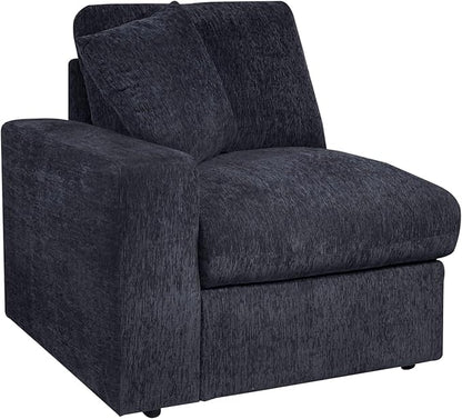 127" Modular Sectional Sofa,Modern Oversized Cloud Couch with Cup Holder&USB Port,7 Seat Convertible L-Shaped Chenille Sofas W/Ottoman,Pillows&Storage Box,Comfy Couches for Living Room,Dark Gray