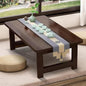 Japanese Floor Sitting Table, Folding Wood Tea Table Chabudai Japanese Coffee Table Low Table for Living Room Home Tatami Office (A 47.2 * 19.6 * 13.7 INCH)