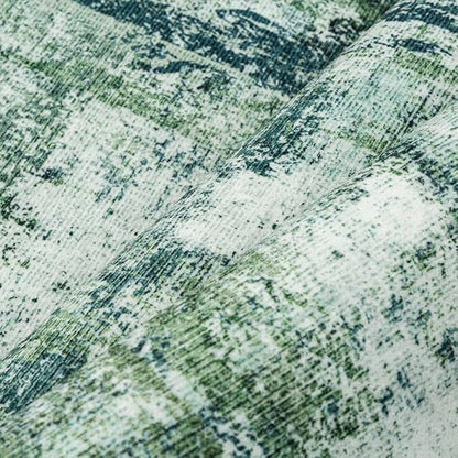 8x10 Washable Area Rug Dark Green Modern Neutral Abstract Living Room Bedroom Indoor Floor Carpet Low Pile Soft Non-Slip Lightweight Vacuumable Large Throw Rug for Nursery Dining Room