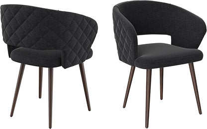 Ottomanson Dining Chair, Set of 2, Palermos Black