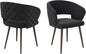 Ottomanson Dining Chair, Set of 2, Palermos Black