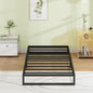 EMODA 7 Inch Twin XL Bed Frames No Box Spring Needed, Heavy Duty XL Twin Metal Platform Bed Frame, Noise Free, Easy Assembly, Black