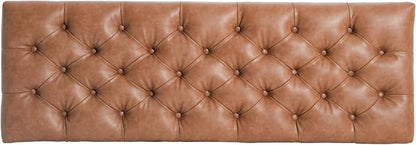 Christopher Knight Home Ottilie PU Leather Storage Ottoman Bench, Wooden Rectangular Ottoman with Storage, Bedroom End of Bed Foot Stool, Entryway Ottoman Footrest, Living Room Extra Seat, Brown