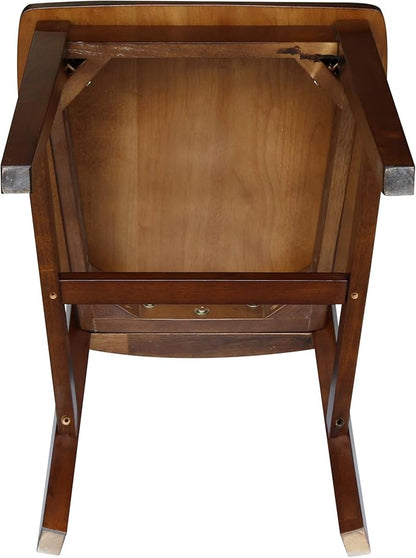 International Concepts San Remo Splat Back Chair, Espresso