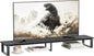 59" Large TV Riser Stand for 32-75 Inch TV, TV Shelf with Steel Legs, Tabletop TV Riser for Home Living Room, Study Office (Black)