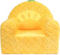 Toddler Chair, Comfy Foam Kids Couch with Soft Velvet Cover, Toddler Couch with Cute Pineapple Design for Gaming and Studying, Kids Sofa for Boys and Girls