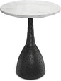 SIMPLIHOME Myles Contemporary Modern 16 inch Wide Metal Side Table in Black for the Living Room and Bedroom