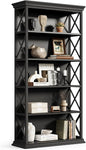 Little Tree 6-Tier Bookcase, 71 Inches Industrial Bookshelves, Floor Standing Display Storage Shelves Tall Bookcase for Home Office, Living Room, Bed Room
