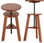 VISWIN Adjustable Drafting Stool for Artists & Adults, 19"-26" Height Solid Beech Wood Art Stool for Studio, Swivel Drafting Chair for Drawing, Home Use, Office, Kitchen