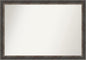 Amanti Art Brown Bathroom Mirror for Over Sink, 29x41 Bark Rustic Char Rectangle Vanity Mirror, Large Country Rustic Frame, Hangs Horizonally and Vertically, Bathroom Wall Decor, Non-Beveled Edge