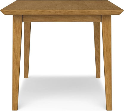 SIMPLIHOME Colby Dining Table, Solid Wood Oak Veneer in Oak, 60 x 36 inches, Contemporary-Style Rectangular Kitchen Table for up to 6 People