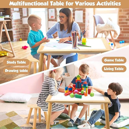 wingyz Sensory Table and Chair Set, 3 in 1 Kids Table for Play Study Art Dining Toys Storage, Sensory Activity Tables for Toddler with Storage Bins, Children's Gifts for Boys and Girls