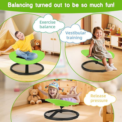 Sensory Spinning Chair for Autistic Kids, Spinning Swivel Chair Training Body Coordination, Sit and Spin Autism & ADHD Sensory Toys for Kids, Sensory Products Toys for Ages 3+
