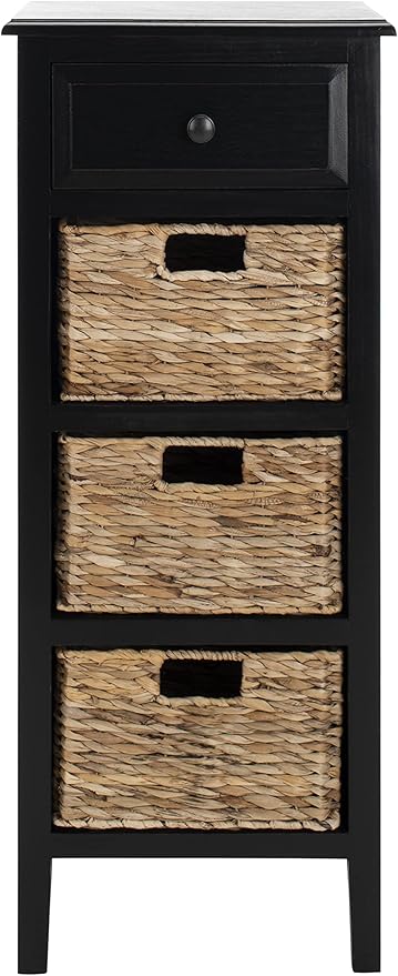 SAFAVIEH American Homes Collection Michaela Distressed Black Side Table