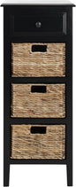 SAFAVIEH American Homes Collection Michaela Distressed Black Side Table