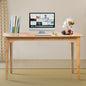 DOUSY- Bamboo Writing Desk Writing Computer Desk Study Desk Home Office Desk Writing Table, Modern Furniture Study 47" Solid Bamboo Multipurpose Table, for Living Room, Bedroom, Natual Color