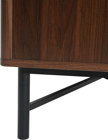 Christopher Knight Home Saral Modern 66 Inch TV Stand for TV up to 70 inch, TV Entertainment Center with Storage Adjustable Shelf, Wooden TV Console Table with Storage for Living Room, Chestnut Brown