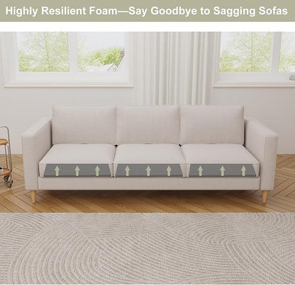 Couch Cushion Support for Sagging Seat, High-Density Curved Foam Sofa Furniture seat Couch Cushions Support Repair, 20"x20" Grey Set of 3