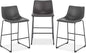 EdgeMod Brinley Counter Stool in Grey (Set of 3)