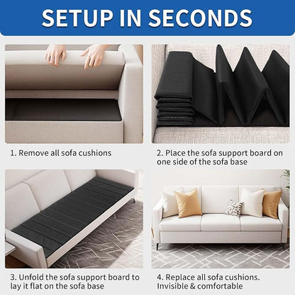 Heavy Duty Sofa Cushion Support Board for Fixing Sagging Sofas, 21.5" x 70" Laminated Wood Sofa Cushion Support Board, Double Sided Non-Slip Deep Support and Protect Sofa Cushions