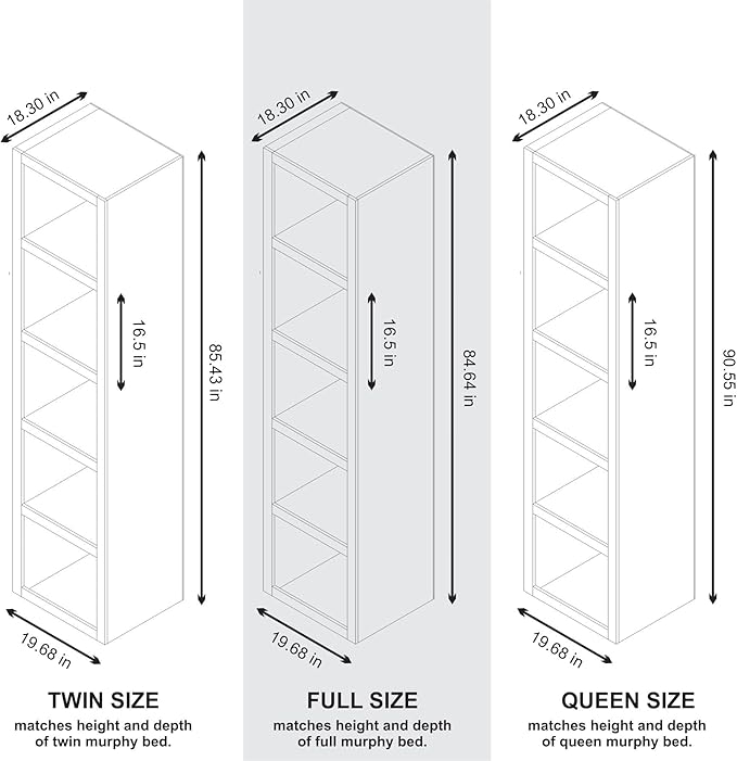 Oakland Living Black 91-in Tall Wooden Bookcase Shelf