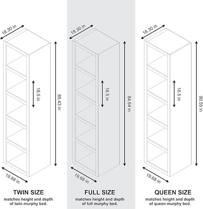 Oakland Living Black 91-in Tall Wooden Bookcase Shelf