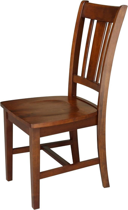 International Concepts San Remo Splat Back Chair, Espresso