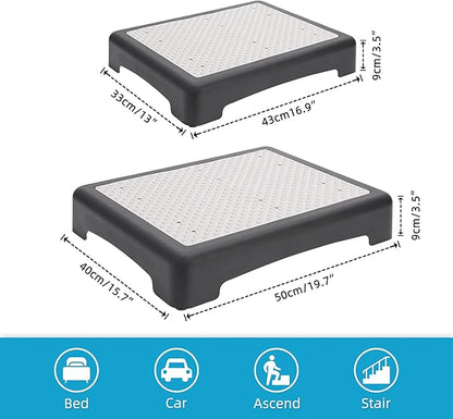 Outdoor Step Stool for Adults Mobility Step Non-Slip Safety Bed Step for Elderly Senior for high Bed