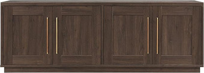 Henn&Hart Tillman Rectangular TV Stand for TV's up to 80" in Alder Brown