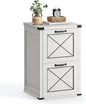 VASAGLE File Cabinet, Filing Cabinet with 2 File Drawers, Printer Stand, Fit A4, Letter Size, Hanging File Folders, Modern Farmhouse Style, for Home Office, Rustic White UOFC048T73
