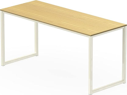SHW Mission 55-Inch Home Office Computer Desk, Oak