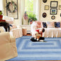 Homespice Denim Jute Blue 8x10' Braided Area Rug for Living Room, Bedroom and Dining Room. Pet Friendly. Decor Styles- Farmhouse Rug, Rustic, Vintage, Cottage, Primitive, Country, Boho Rug