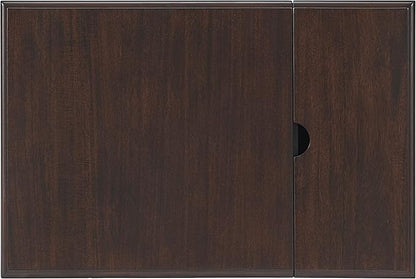 Martin Svensson Home Elegant Chairside End Table, 24 in x 16 in x 25 in, Blue with WalnutTop