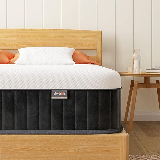 Firm Queen Mattress, 12 Inch Memory Foam Firm Queen Mattress Size with Hybrid Queen Bed Mattress in a Box Pressure Relief &Queen Size Mattress