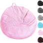 Kisoy Bean Bag Chair Cover (No Filler) Stuffed Animal Storage Bean Bag Cover Pets Dogs/Cats Lazy Beds. Washable Ultra Soft Corduroy Stuffed for Organizing Plush Toys or Textile, Sack Bean Bag