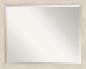 Amanti Art White Bathroom Mirror for Over Sink, 25x31 Hardwood White Wash Narrow Rectangle Vanity Mirror, Large Rustic Farmhouse Wood Frame, Hangs Horizonally and Vertically, Bathroom Wall Decor