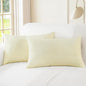 CaliTime Throw Pillow Covers Decorative 12 X 20 Inches Pack of 2 Cozy Chenille Cushion Cases for Couch Sofa Bed Living Room Home Beige