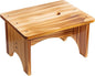 Wooden Step Stool for Adults, 6.5" Portable Wood Step Stool for Kids, Heavy Duty One Step Bedside Stool with 550 Lbs Load Capacity, Non-Slip White Foot Stool for Kitchen Bathroom Bedroom