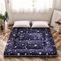 Navy Star Futon Mattress Japanese Floor Mattress Tatami Floor Mat Foldable Bed Portable Camping Mattress Kids Sleeping Pad Floor Lounger Couch Bed Queen Size