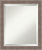 Amanti Art Brown Wall Mirror 24x20 Noble Mocha Rectangle Bathroom Mirror for Wall Decor Living Room, Small Casual Frame, Hangs Horizonally and Vertically, Bathroom Decor, Beveled Edge from WI, USA