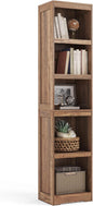 LINSY HOME 5-Shelf Bookcase, Narrow Bookshelves Floor Standing Display Storage Shelves 68 in Tall Bookcase Home Decor Furniture for Home Office, Living Room, Bed Room - Dark Brown