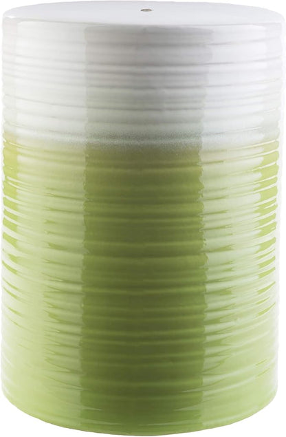 Artistic Weavers Reese Modern Ombre Indoor/Outdoor Garden Stool 18" H x 13" W x 13" D, Lime