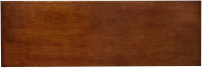 Leick Home 87360 TV Stand with Enclosed Storage For 65" TV's, Westwood Brown Cherry