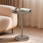 Drink Table, Small Pedestal Side Tables for Small Spaces, Wood Round Martini Table for Outdoor, Living Room and Bedroom, Brown