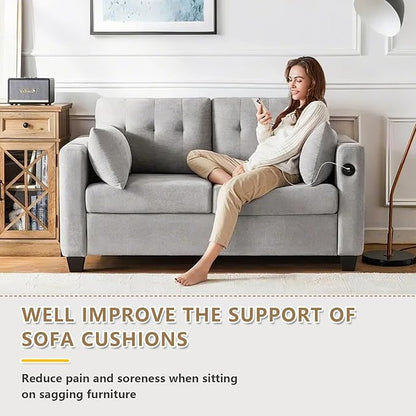 3 Pcs Couch Cushion Support for Sagging Seat High Density Trapezoidal Couch Supports for Sagging Cushions Grey Sofa Cushion Support Under Couch Cushion Support Fixes The Sag Problem